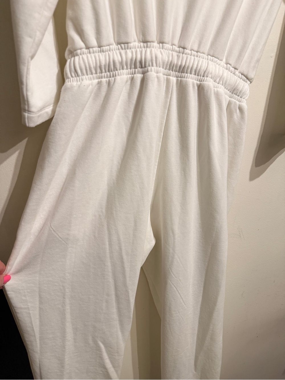 Splendid Ivory Drawstring Jumpsuit - Picture 11 of 11
